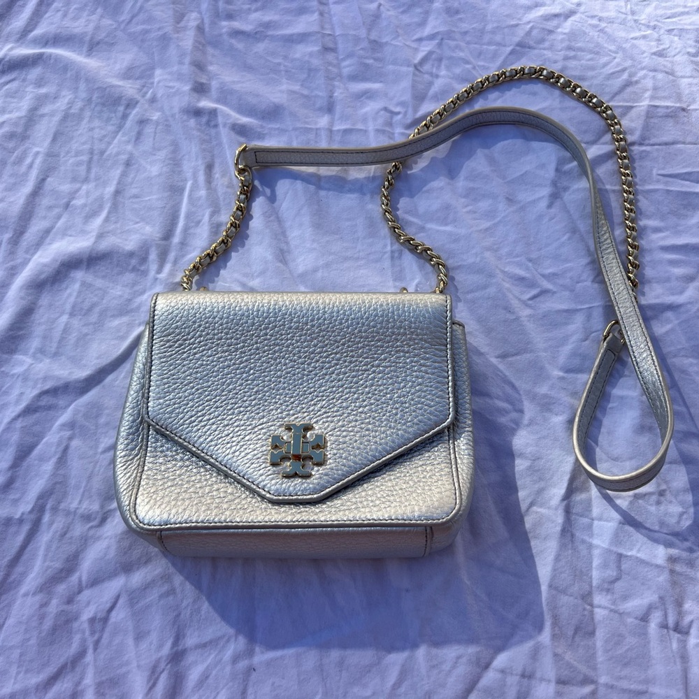 Tory Burch Silver Chain Strap Bag